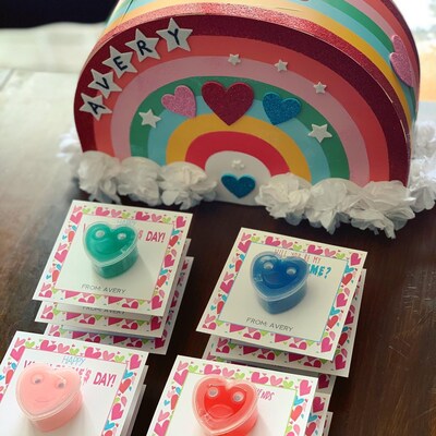 Slime Valentine Cards, Slime Valentine Tags, Be My Valenslime, Happy ...