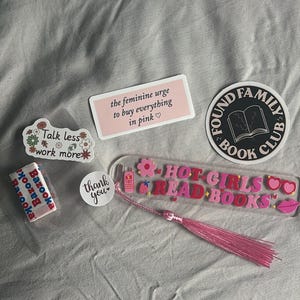 Trendy Acrylic Bookmark | Book Girl Era | Smut bookmark | Spicy Bookmark | Hot Girls Read | Bookish Gift | Booktok Gift | Book Club Gift