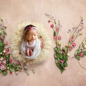 Digital Backdrop Background Newborn Baby Girl or Boy Hanging - Etsy