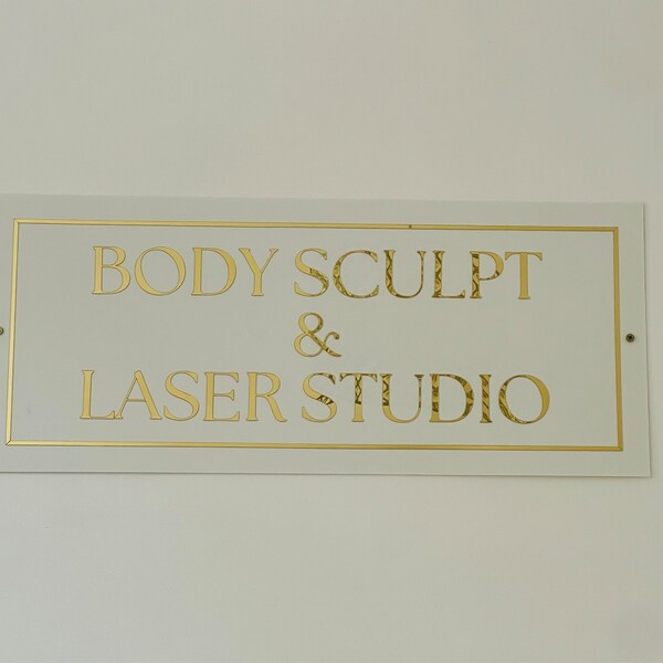 Rectangular Sign, Acrylic Logo Sign, Frosted Acrylic Sign, Custom ...