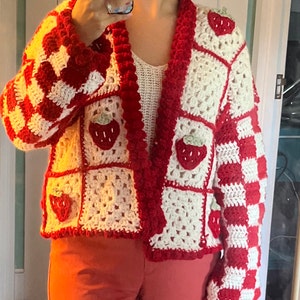 Crochet Cardigan Pattern PDF: Picnic Cardigan, Beginner-friendly