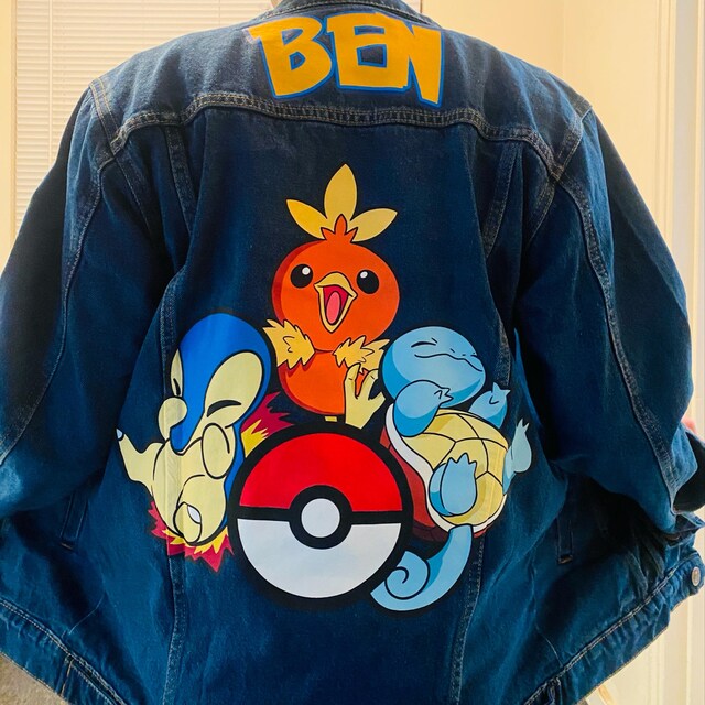 Pokemon Custom Denim Jacket Baby/toddler/kids - Pokemon Gift for
