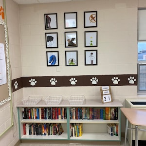 YA Lit Books Gallery Wall - Classroom Decor, Middle School, High School ...