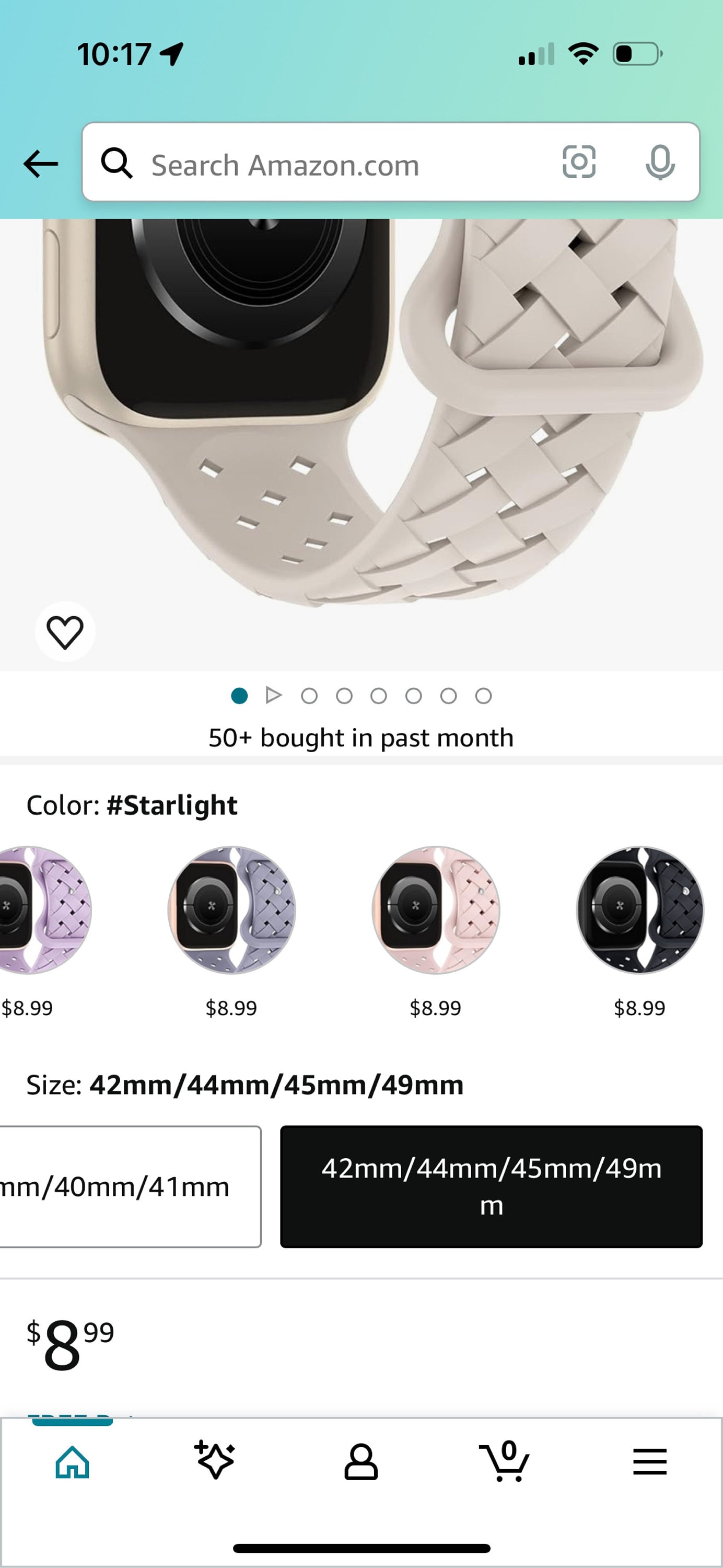Silicone Braided Watch Band For Apple Watch 38mm 40mm 41mm 42mm 44mm 45mm 49mm, Waterproof iWatch Band Strap Series 9 8 7 6 Ultra I33