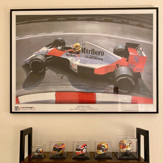 Ayrton Senna Mclaren Monaco 1990 Ltd. Edition Art Print From an