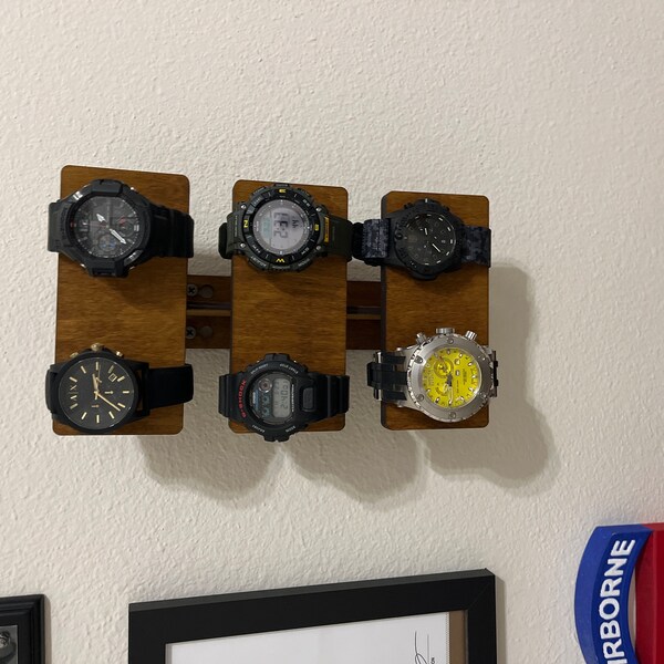 Wood Watch Holder, Watch Organizer for Men, Watch Holder Stand, Watch ...