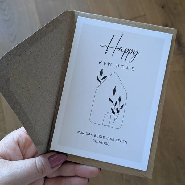 Abschiedskarte 'You Will Always Have A Home In Our Hearts' | Ermutigungskarte Für Kollegen & Freunde | 14x10 Cm