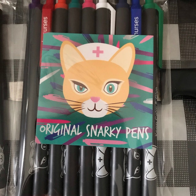 ICU Snarky Pens Black Ink Pens for Nurses, Nurse Practitioners Funny Pens  for Nurses Nurse Pens Nurse Gifts ICU Critical Care 