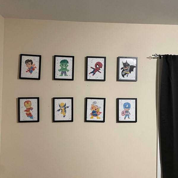 Superhero Kids Bedroom Decor, Superhero Prints, Superhero Wall Art ...