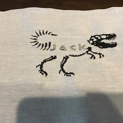 FRAME T-rex Dinosaur Dino Skeleton Bones Fill Embroidery Design - Etsy