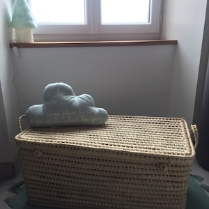 wicker toy storage box