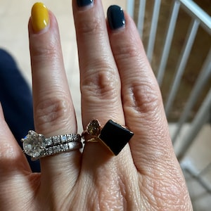 Customer photo from Jessi, Raw Black Onyx Ring