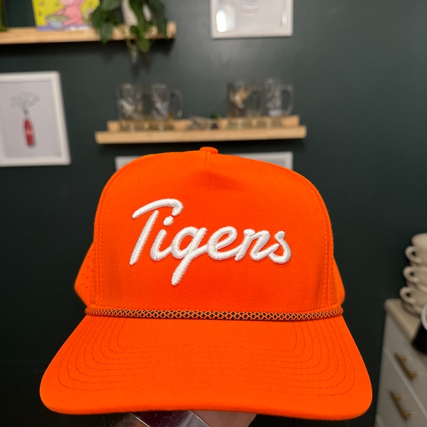 HAWKS Custom Performance Rope Hat Black With Black & White Rope - Etsy