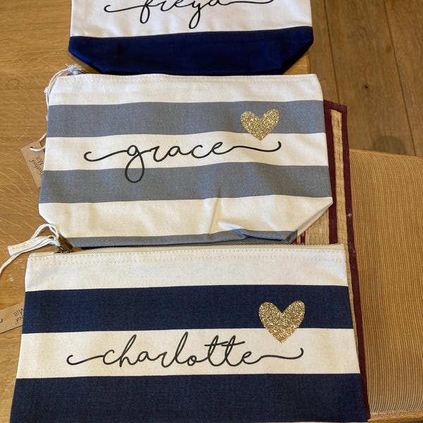 Cheerleader Make-up-Tasche Von XYANFA | Baumwolle-Leinen | 23x18 Cm | Geschenk Für Teammitglieder