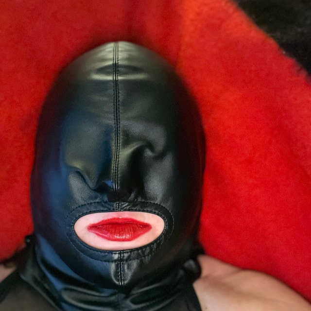 Bondage set of tight BDSM hood with leather blindfold & muffle gag –  EspressivoClub