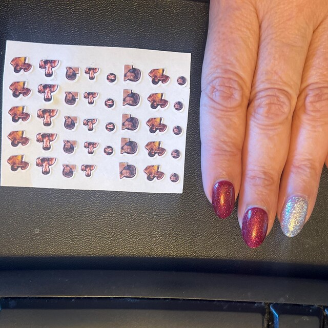 Custom Nail Decal Stickers, Customized Nail Art Manicure Labels