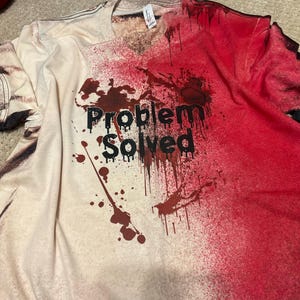 Maglietta di Halloween da donna divertente Halloween sangue orrore vestiti regalo schizzi di sangue top notte spaventoso schizzi di sangue macchiato top manica corta stampato sanguinante schizzi