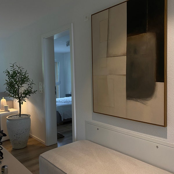 Dark Green Wall Art Green Wabi-sabi Wall Art Black Canvas Art Black and