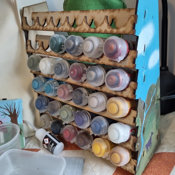 36 Pot Mini Paint Rack GW Size - Etsy UK