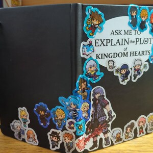 Kingdom Hearts 3 Pixel Art Stickers | Roxas, Lea, Xion, Aqua