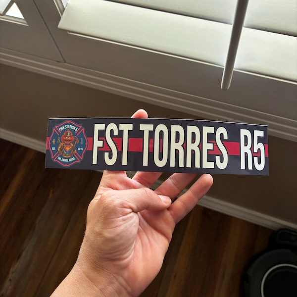 Firefighter Locker Tag - Etsy