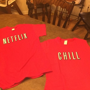 Chill Couple Halloween Shirts/ Netflix 