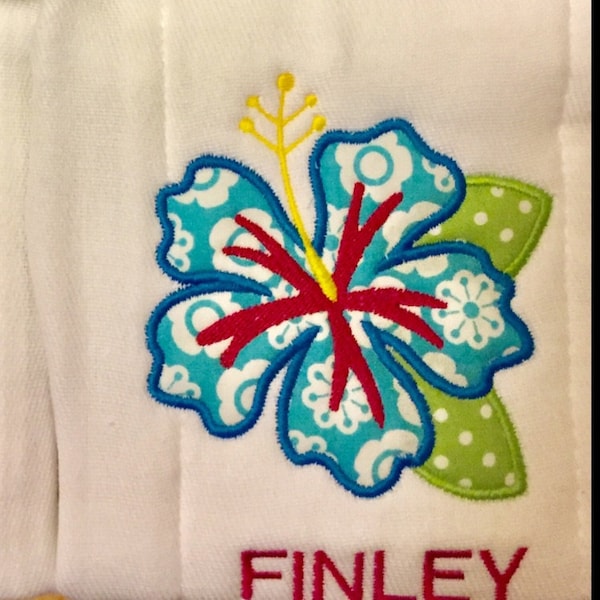 Hibiscus Shirt Applique