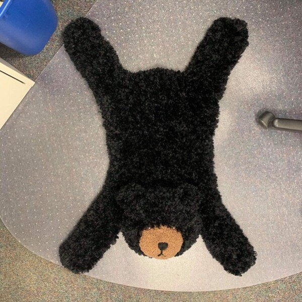 Fake Bear Rug Pattern Crochet Pattern for Faux Bear Skin Nursery Rug or Photo Prop | DIY ...