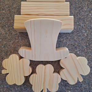 5 Unfinished Wood Flower Cutouts / DIY Spring Decor / DIY Tiered Tray ...