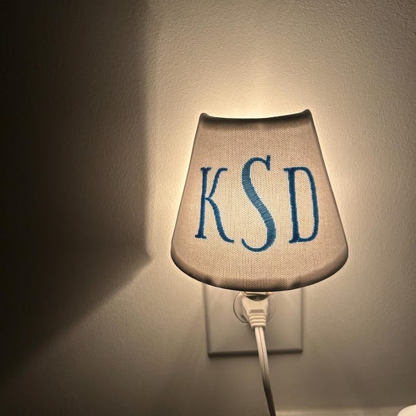 MADE TO ORDER Andrew Monogrammed Night Light (other Colors Available ...