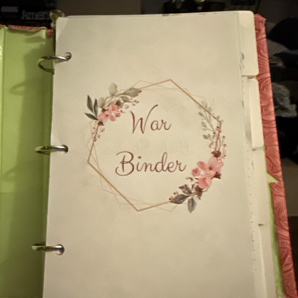 War Binder | Bible Planner | Psalms Bible Study | Printable War Binder ...