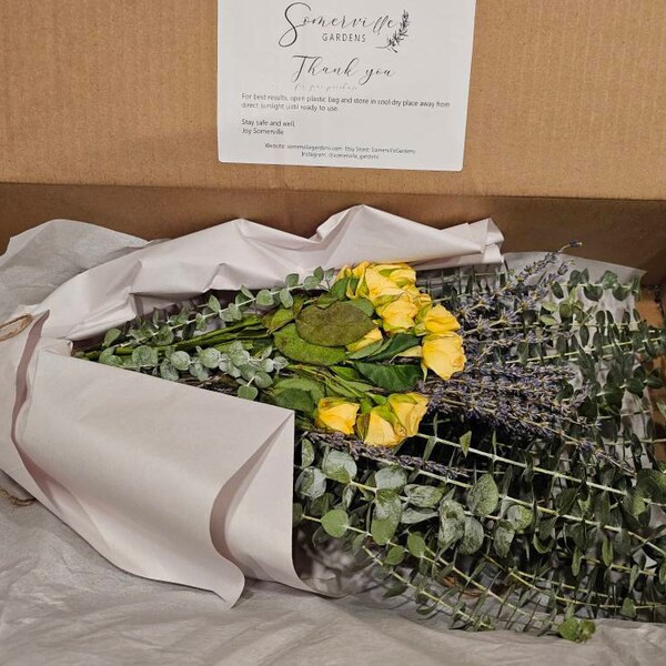 Eucalyptus + Lavender + Roses Shower Bunch| Eucalyptus Bouquet ...