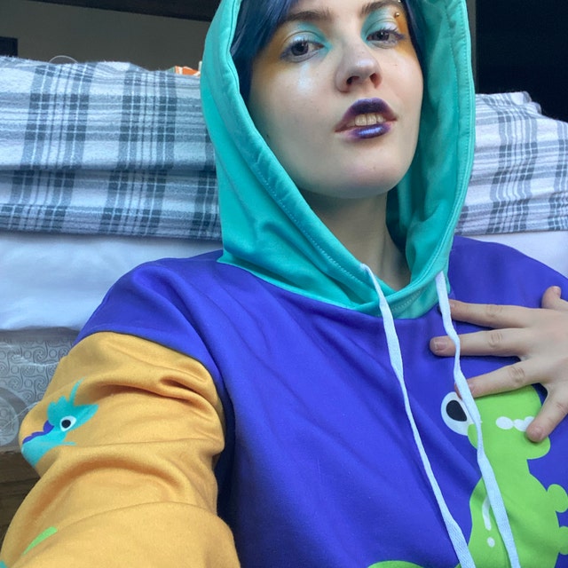 [ NERDY ]★韓国人気★IDENTITY BALLOON FIT HOOD Dino Balloon Animal Kidcore 90s Retro Inspired Bold