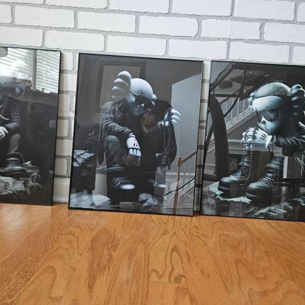 The Shark Hypebeast Figure Poster Set ,set of 3,printable KAWS Graffiti ...