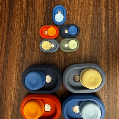 3D Printed Customizable Magnetic Haptic Slider Fidget Toy Desk Toy, Eco ...