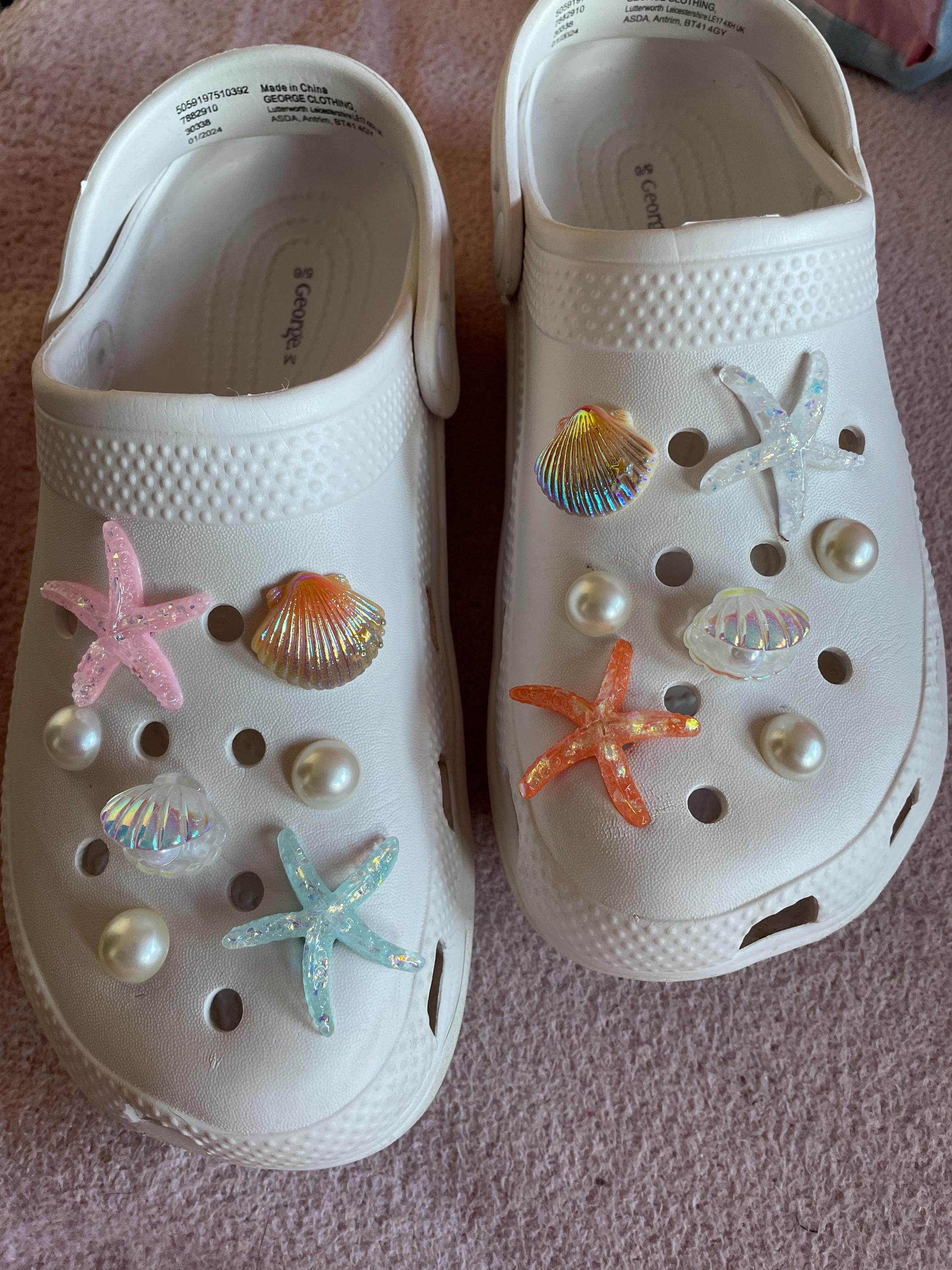 Under the Sea Set of Shoe Charms | Beach Swimming Charm for Shoes | Ocean Beach Swim Baby Cute Kawaii Aesthetic