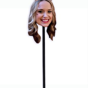 Custom Face Photo Cocktail Drink Stirrer, Adult 30th 21st 35th 40th 50th 60 Birthday Party Decoration Favor Personalized Swizzle Stir Stick