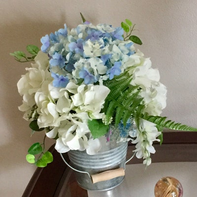Beautiful Spring/summer Flower Arrangement in Galvanized Pail ...