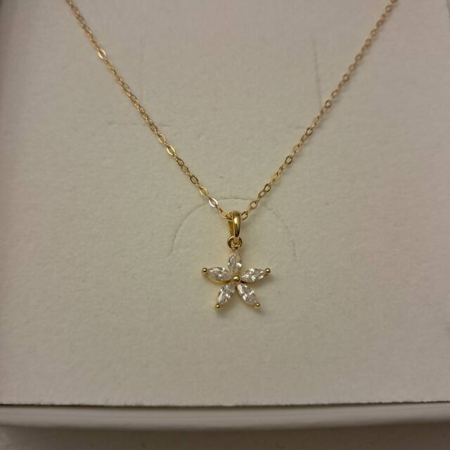 Gemstone Daisy Necklace Gold Plated Sterling Silver | Daisy