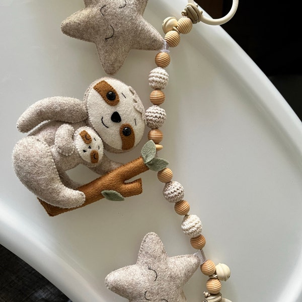Baby Mobile Holz - Dinosaurier, Sterne & Wolken Produktbild-Vorschau 5