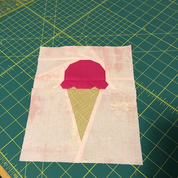 Ice Cream Scoop Paper Piecing Pattern Pdf Etsy 