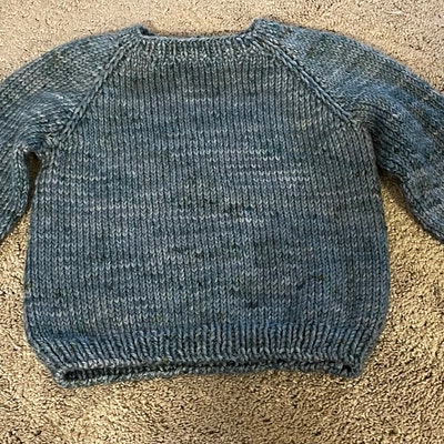 Knitting Pattern Sweater for Babies and Toddlers / Top Down Raglan ...