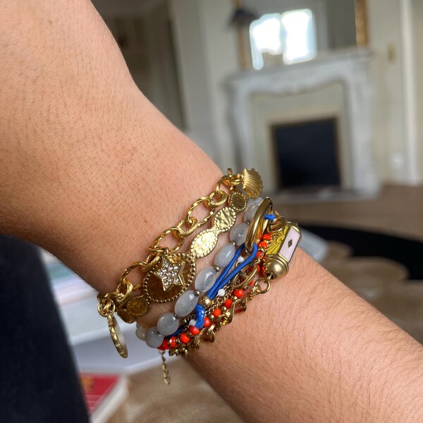 LOT 5 CHARMS/BRELOQUES Plaqué Argent : Couronne 14*13 Mm - Foto 5