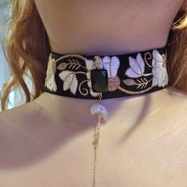 Pearl Velvet Choker Necklace