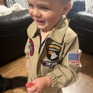 COSTUME PILOTA COMBATTENTE BAMBINI ESERCITO AMERICANO TOP FLIGHT BAMBINI VESTITO - Foto 12