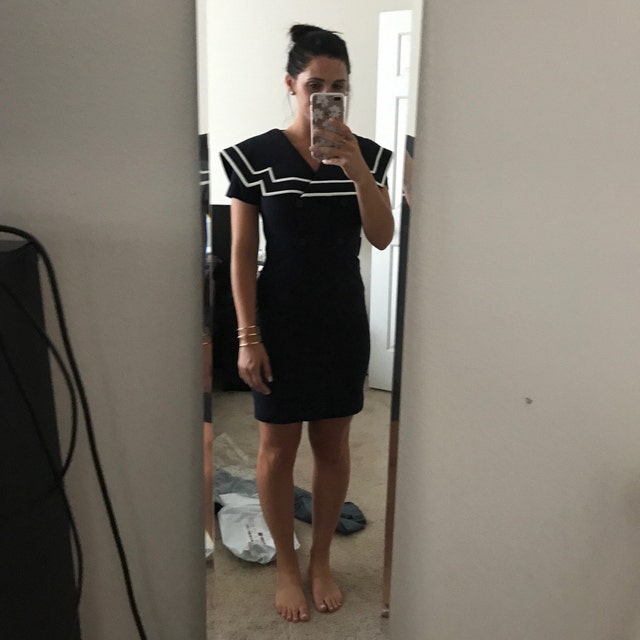 Blair Waldorf Sailor Dress 1950s Inspired Oversized Collar
