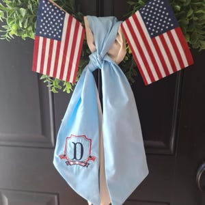 愛国的なアメリカ国旗、独立記念日のモノグラムフレーム、紋章