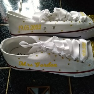 personalised wedding pumps