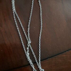 MORGAN ステンレススチール ダブルチェーン スパイクネックレス