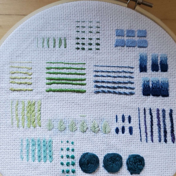 Full Beginner Embroidery Guide - Learn 14 Beginner Embroidery Stitches ...